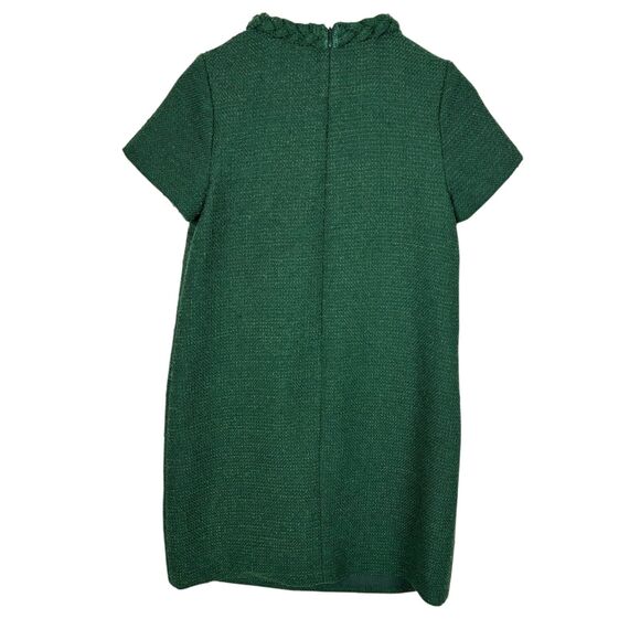 Tuckernuck Jackie Emerald Green Tweed Shift Mini Dress Women's XS - Picture 4 of 7